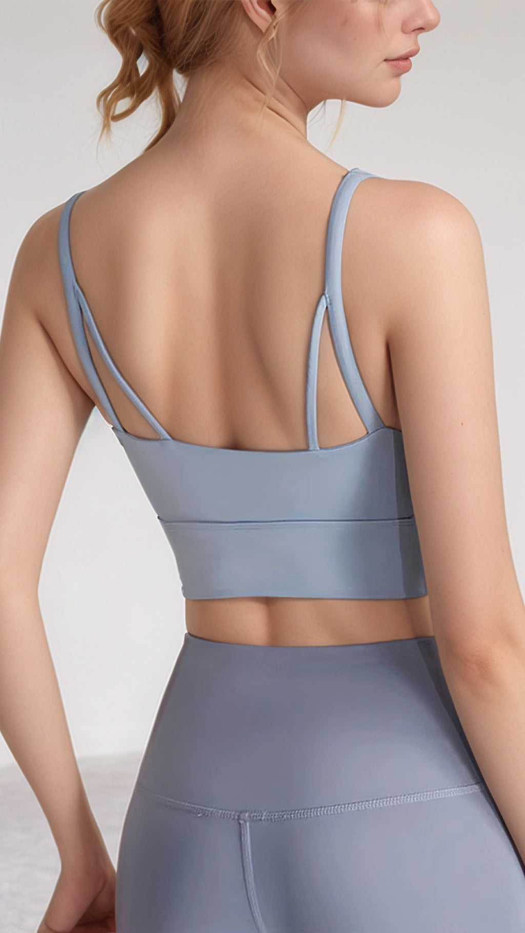 Luna Lift – Dual Strap Sports Top – LIGHT BLUE