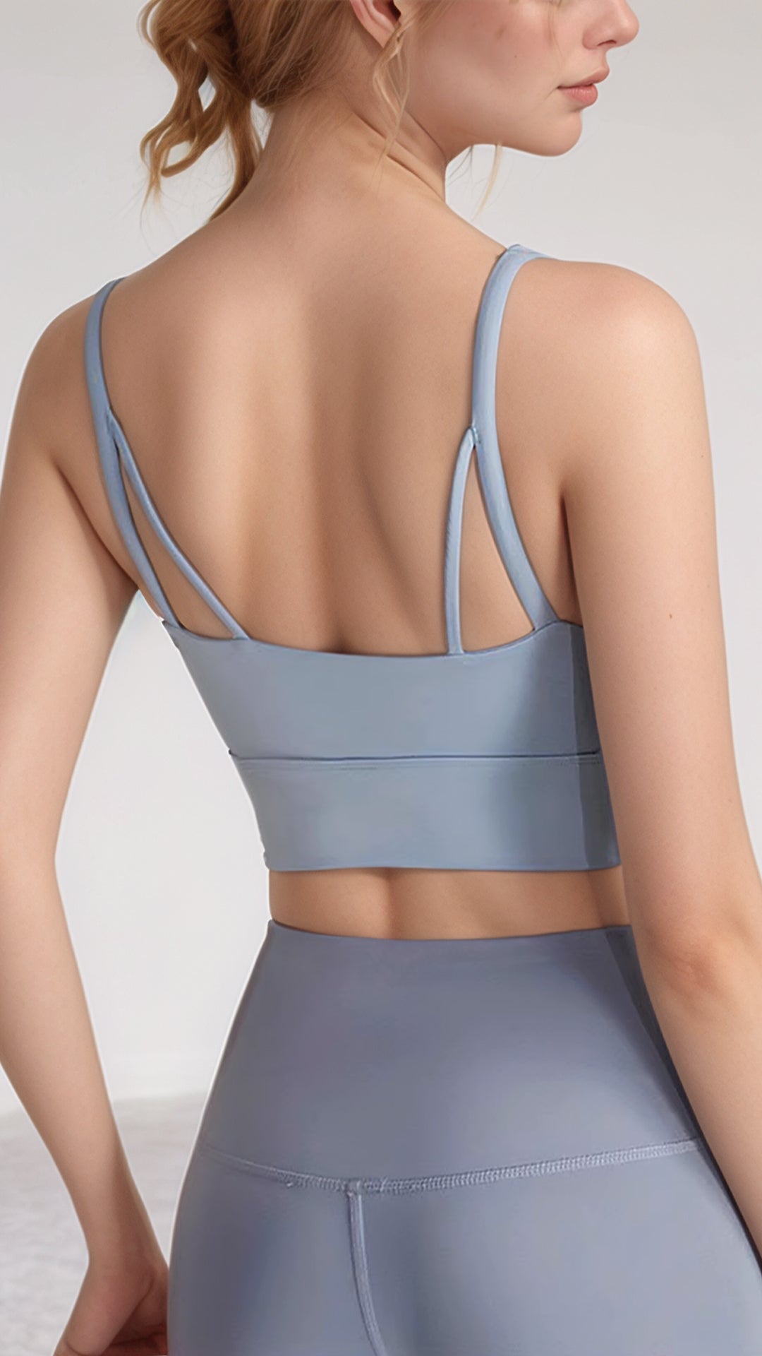 Luna Lift – Dual Strap Sports Top – BEIGE