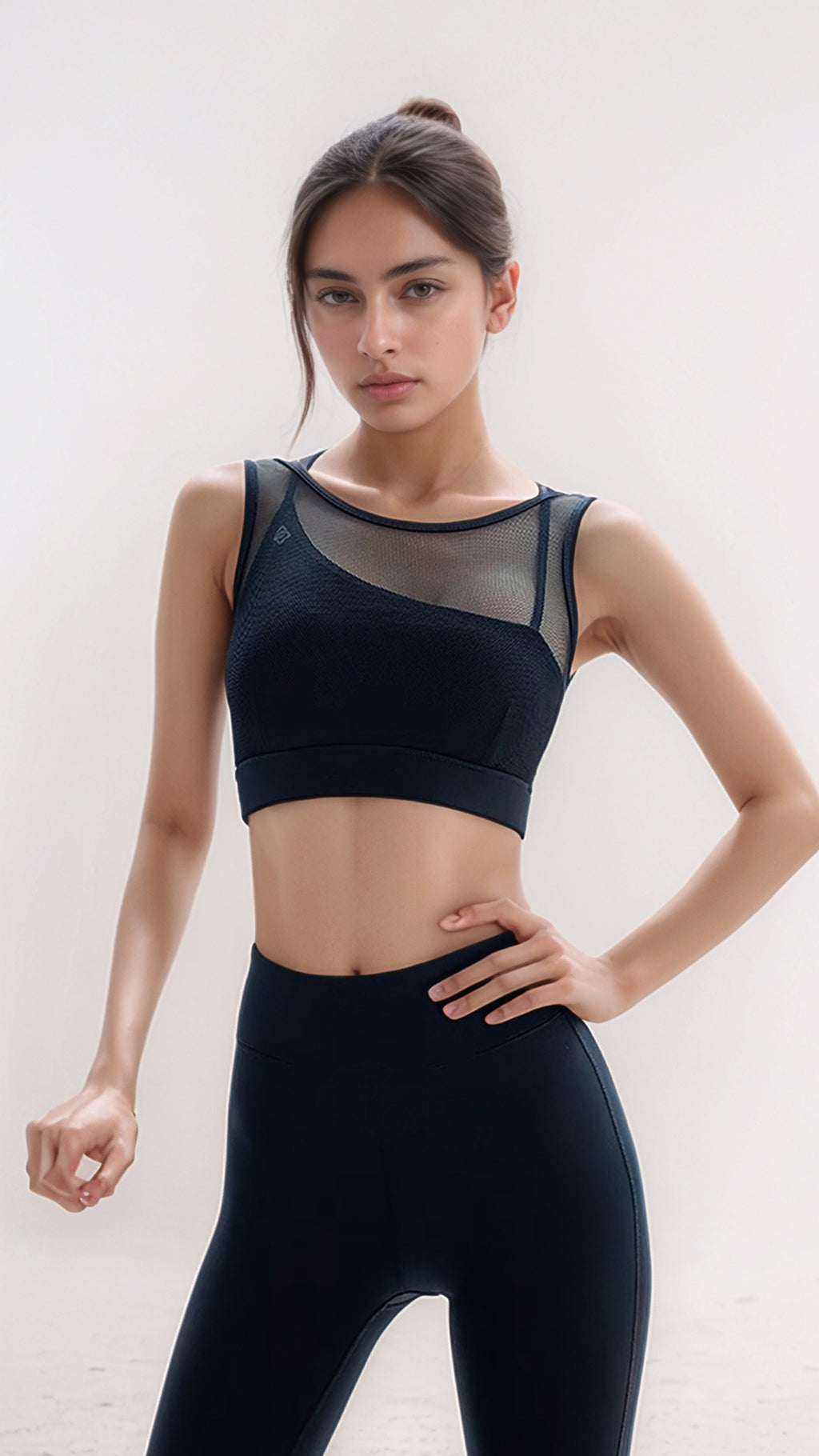Streamform – High-Waist Leggings – BLACK