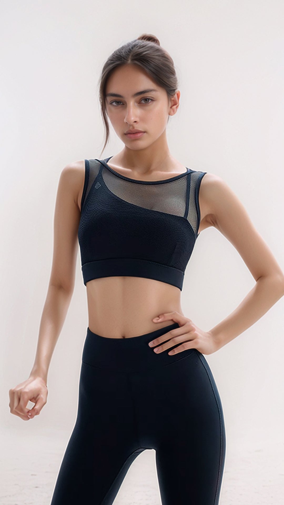 Streamform – High-Waist Leggings – BLACK