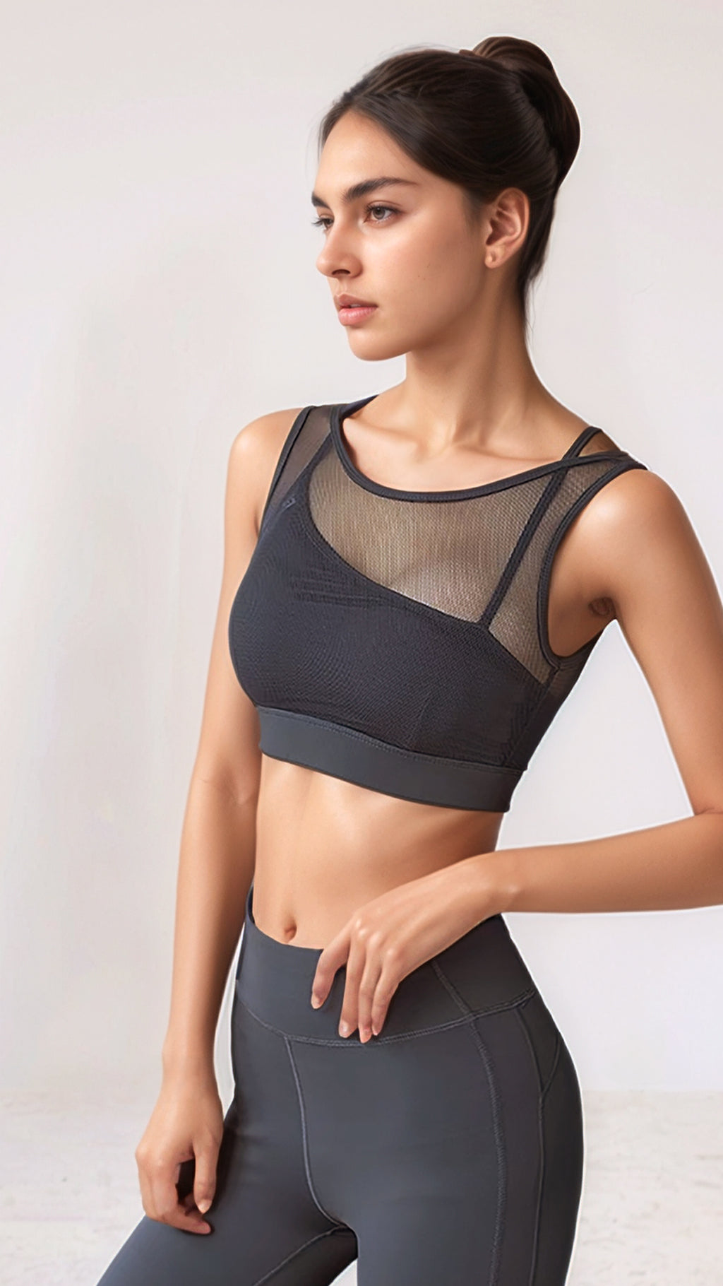 Streamform – High-Waist Leggings – BLACK